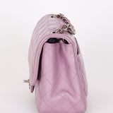 Chanel Mini Square Flap Purple Lambskin SHW