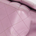 Chanel Mini Square Flap Purple Lambskin SHW