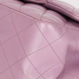 Chanel Mini Square Flap Purple Lambskin SHW