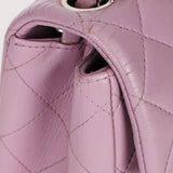 Chanel Mini Square Flap Purple Lambskin SHW