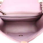 Chanel Mini Square Flap Purple Lambskin SHW