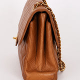 Chanel Jumbo Double Sided Classic Flap Brown Lambskin 24K GP
