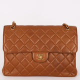Chanel Jumbo Double Sided Classic Flap Brown Lambskin 24K GP