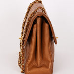 Chanel Jumbo Double Sided Classic Flap Brown Lambskin 24K GP