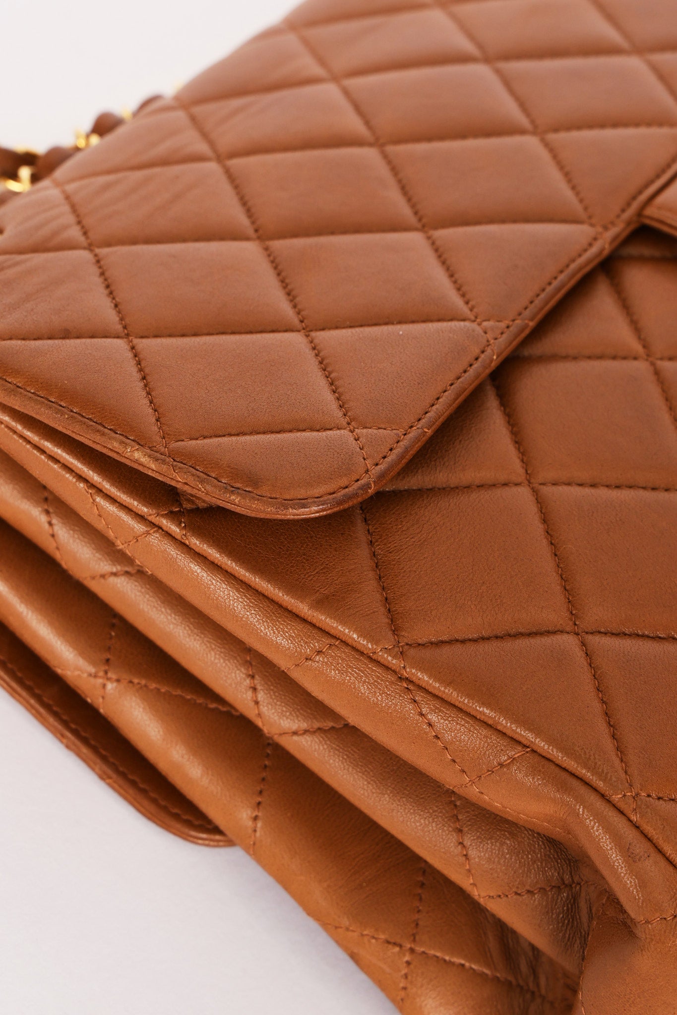 Chanel Jumbo Double Sided Classic Flap Brown Lambskin 24K GP