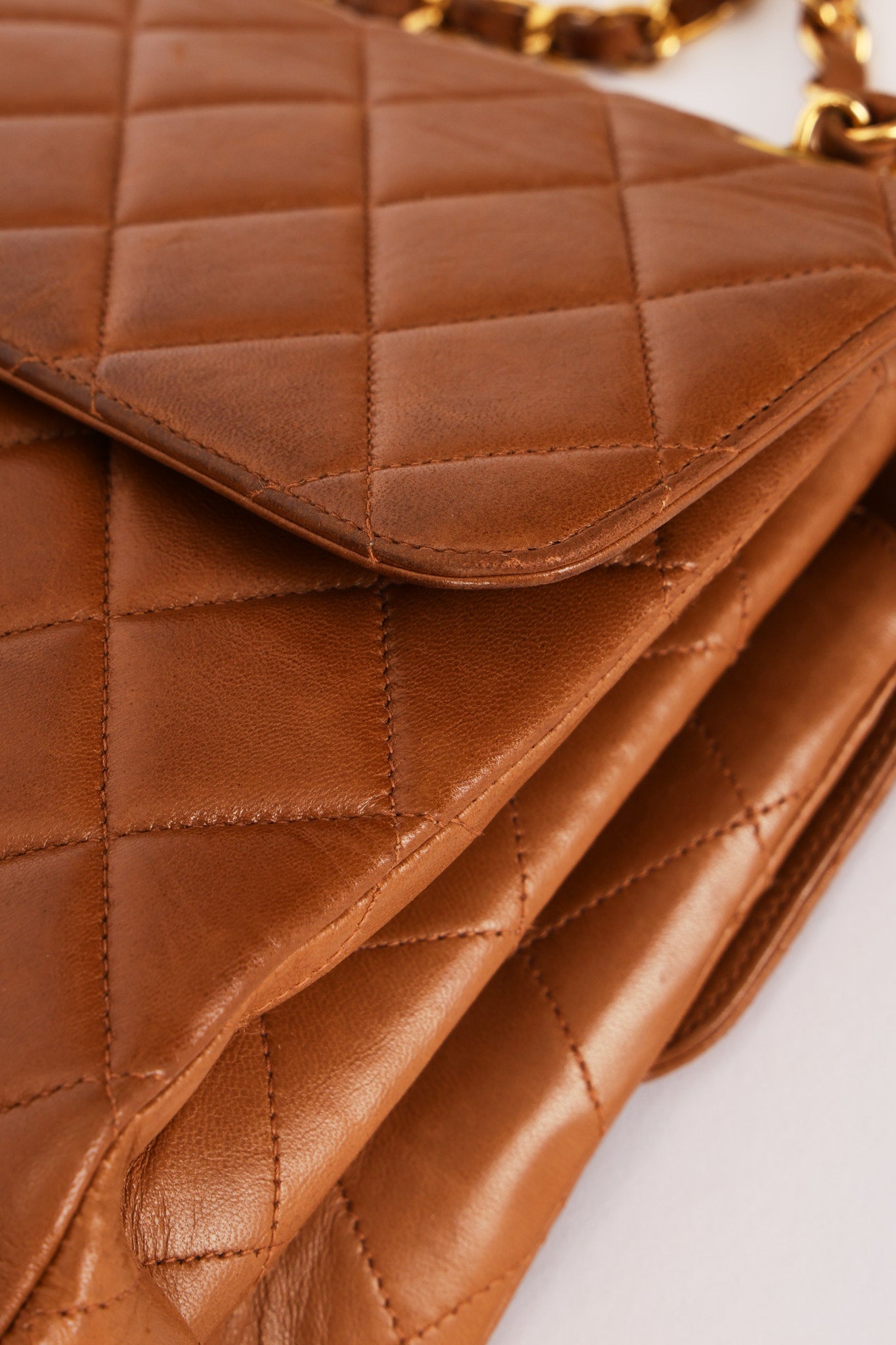 Chanel Jumbo Double Sided Classic Flap Brown Lambskin 24K GP