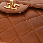 Chanel Jumbo Double Sided Classic Flap Brown Lambskin 24K GP