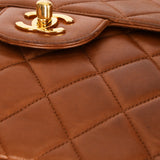 Chanel Jumbo Double Sided Classic Flap Brown Lambskin 24K GP
