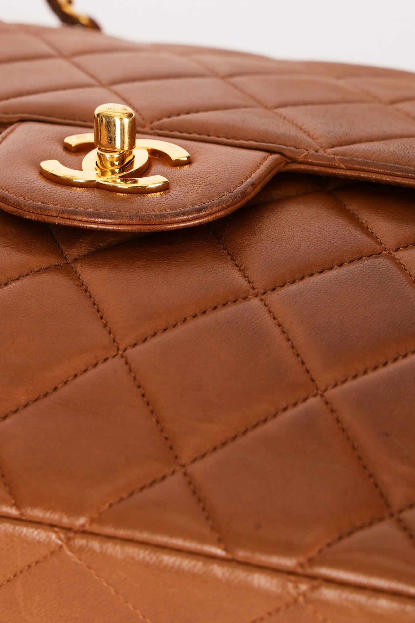 Chanel Jumbo Double Sided Classic Flap Brown Lambskin 24K GP