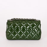 Chanel Extra Mini Single Flap Green Patent SHW