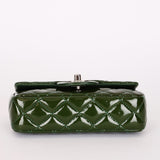 Chanel Extra Mini Single Flap Green Patent SHW
