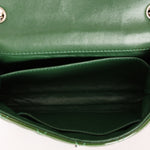 Chanel Extra Mini Single Flap Green Patent SHW