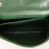 Chanel Extra Mini Single Flap Green Patent SHW