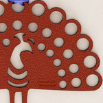 Hermès Leather Peacock Bird Charm