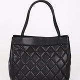 Chanel Turnlock Mini Tote Black Caviar 24K GP