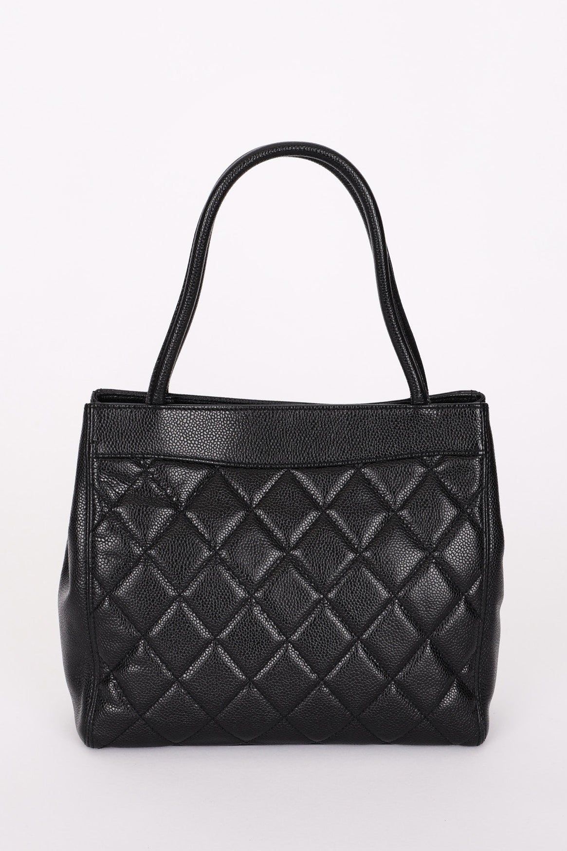 Chanel Turnlock Mini Tote Black Caviar 24K GP