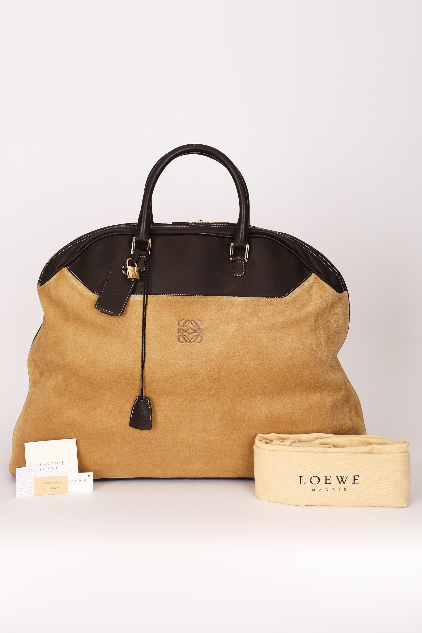 Loewe Anagram Tote Suede