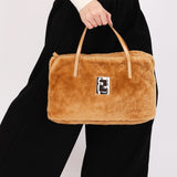 Fendi Shearling Top Handle Bag