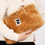 Fendi Shearling Top Handle Bag