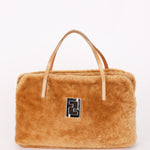 Fendi Shearling Top Handle Bag