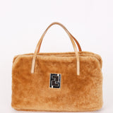 Fendi Shearling Top Handle Bag