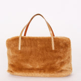 Fendi Shearling Top Handle Bag