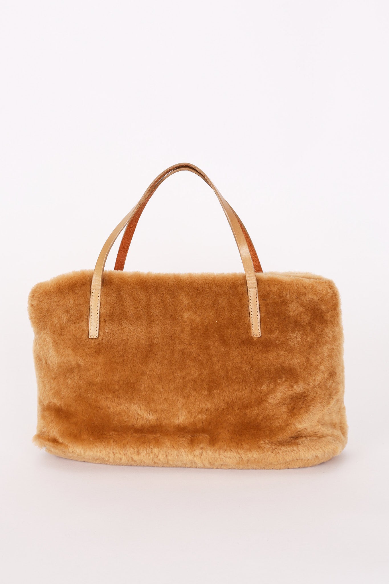 Fendi Shearling Top Handle Bag