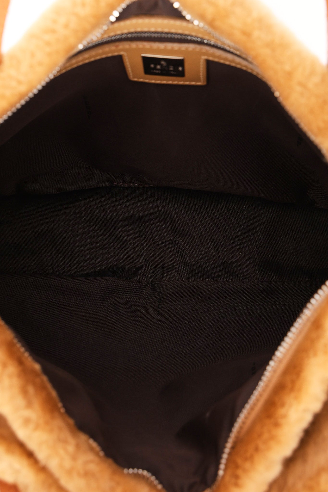 Fendi Shearling Top Handle Bag