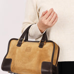 Loewe Amazona 28 Brown Suede
