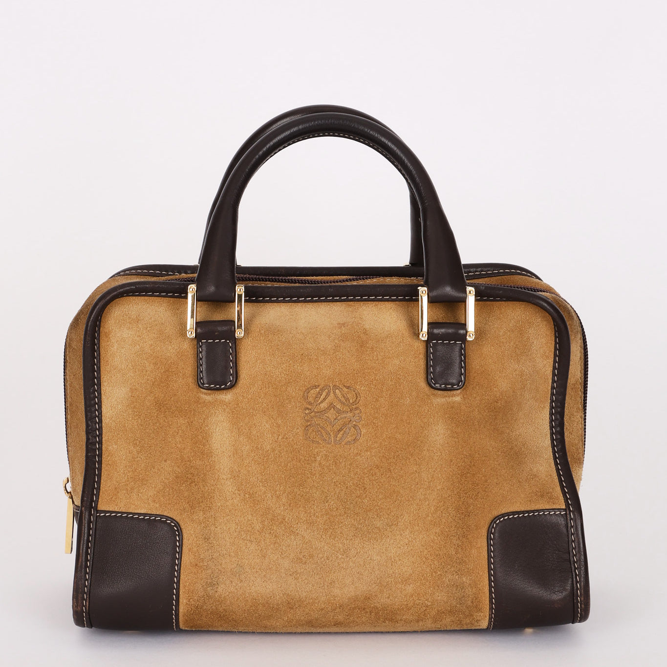 Loewe Amazona 28 Brown Suede