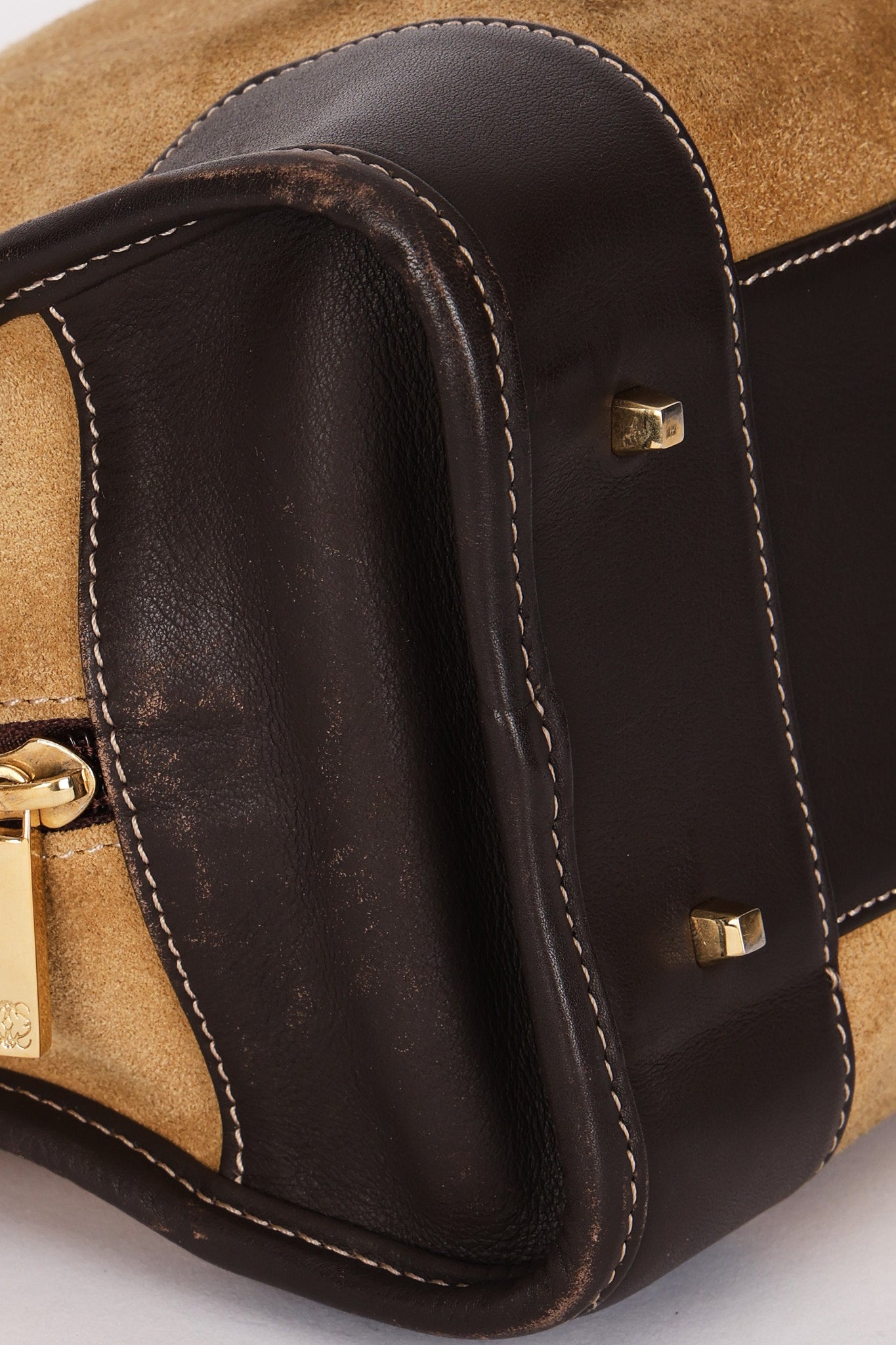 Loewe Amazona 28 Brown Suede