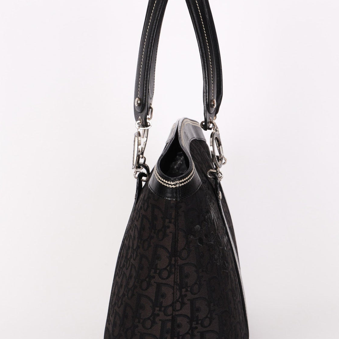 Dior Trotter Floral Embroidered Shoulder Bag