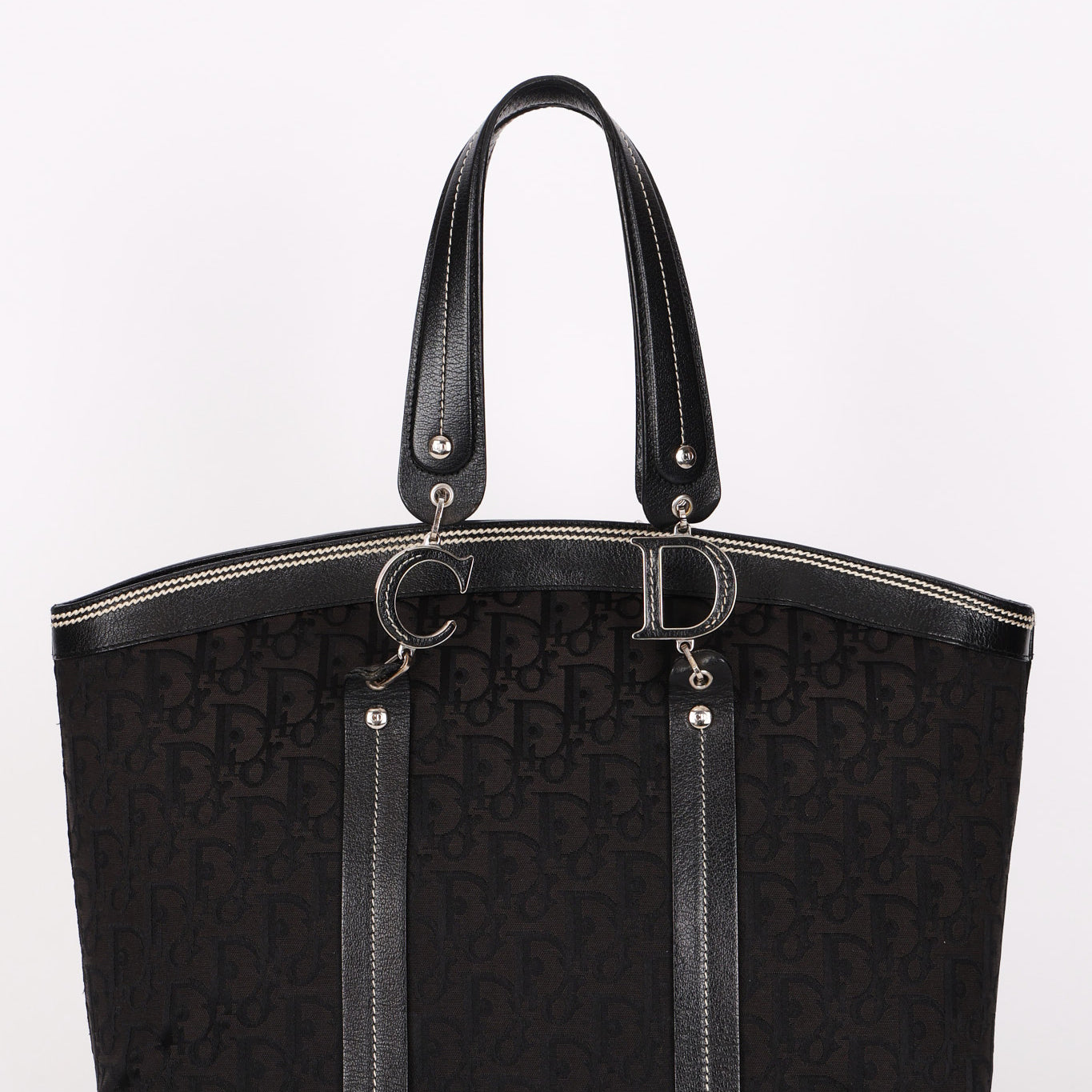 Dior Trotter Floral Embroidered Shoulder Bag