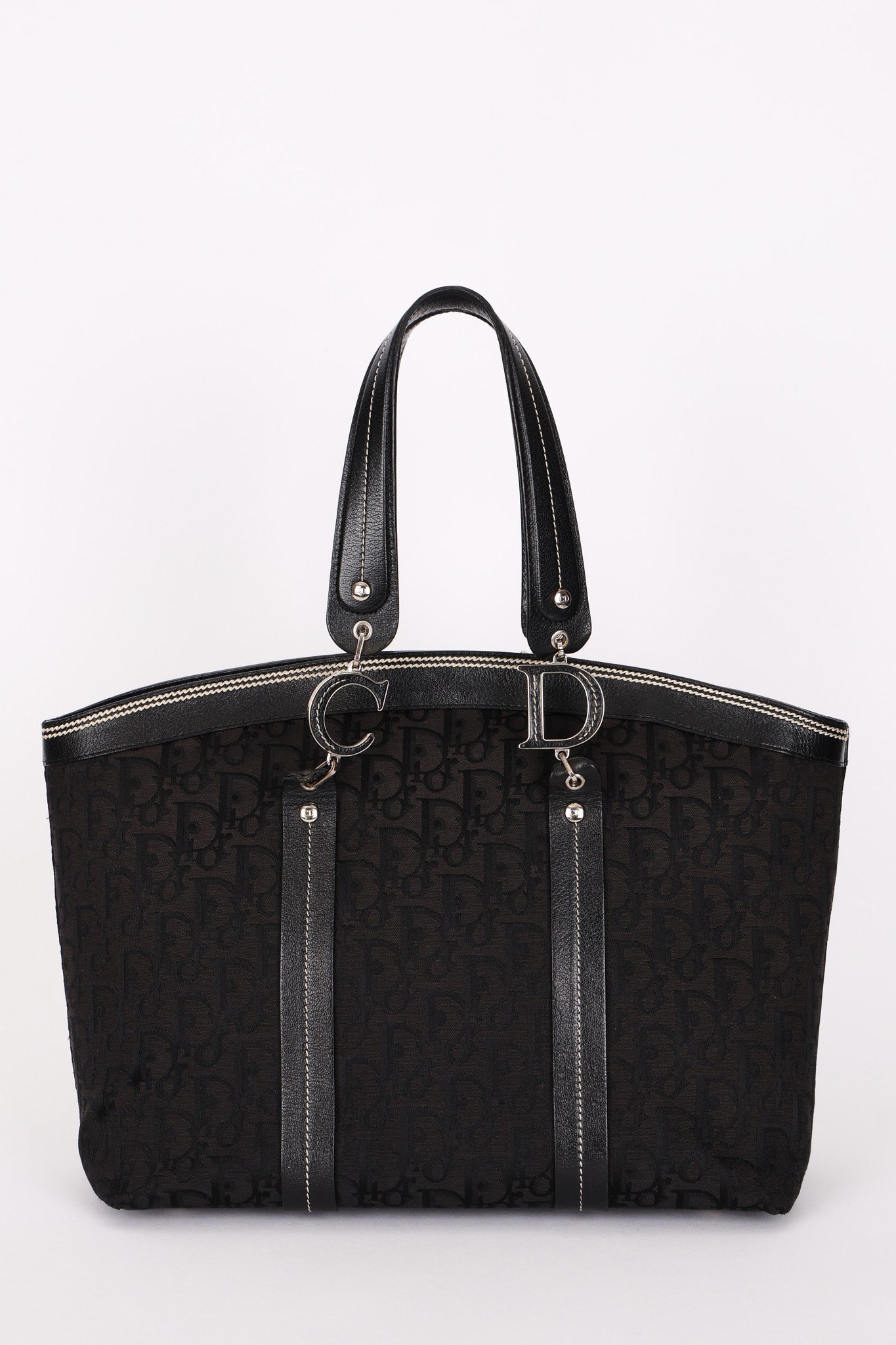 Dior Trotter Floral Embroidered Shoulder Bag