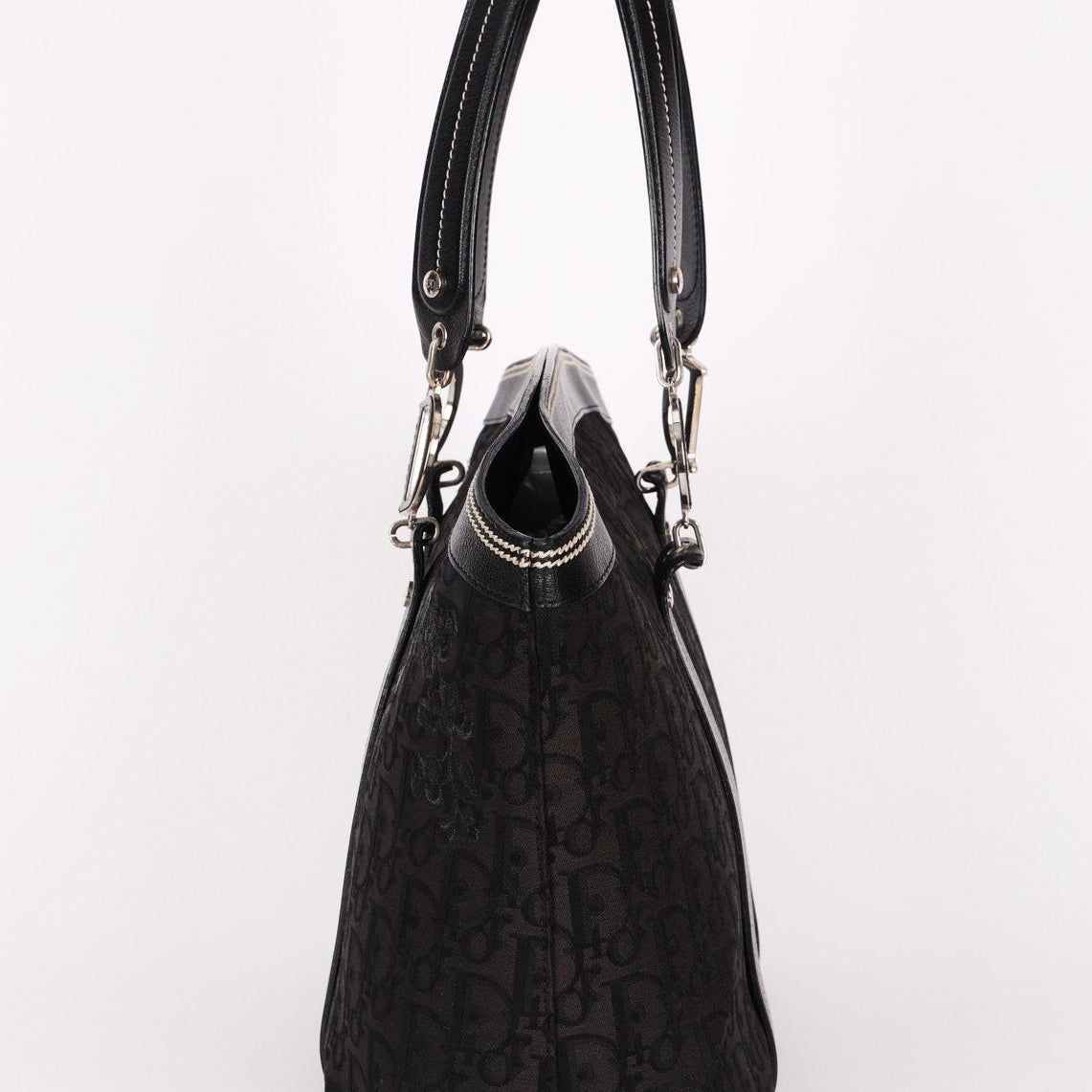 Dior Trotter Floral Embroidered Shoulder Bag