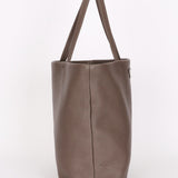 Prada Large Leather Tote Gray