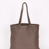 Prada Large Leather Tote Gray