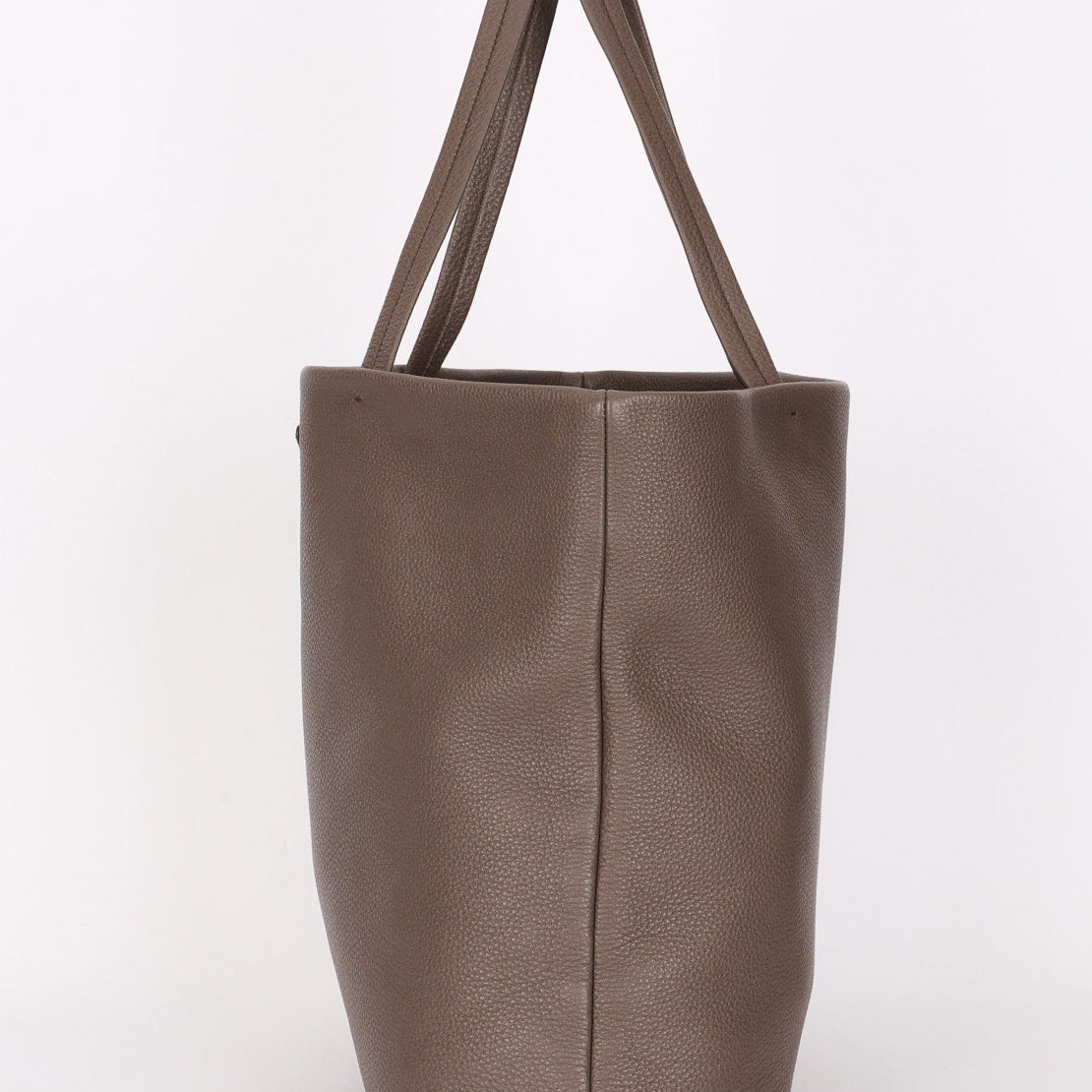 Prada Large Leather Tote Gray