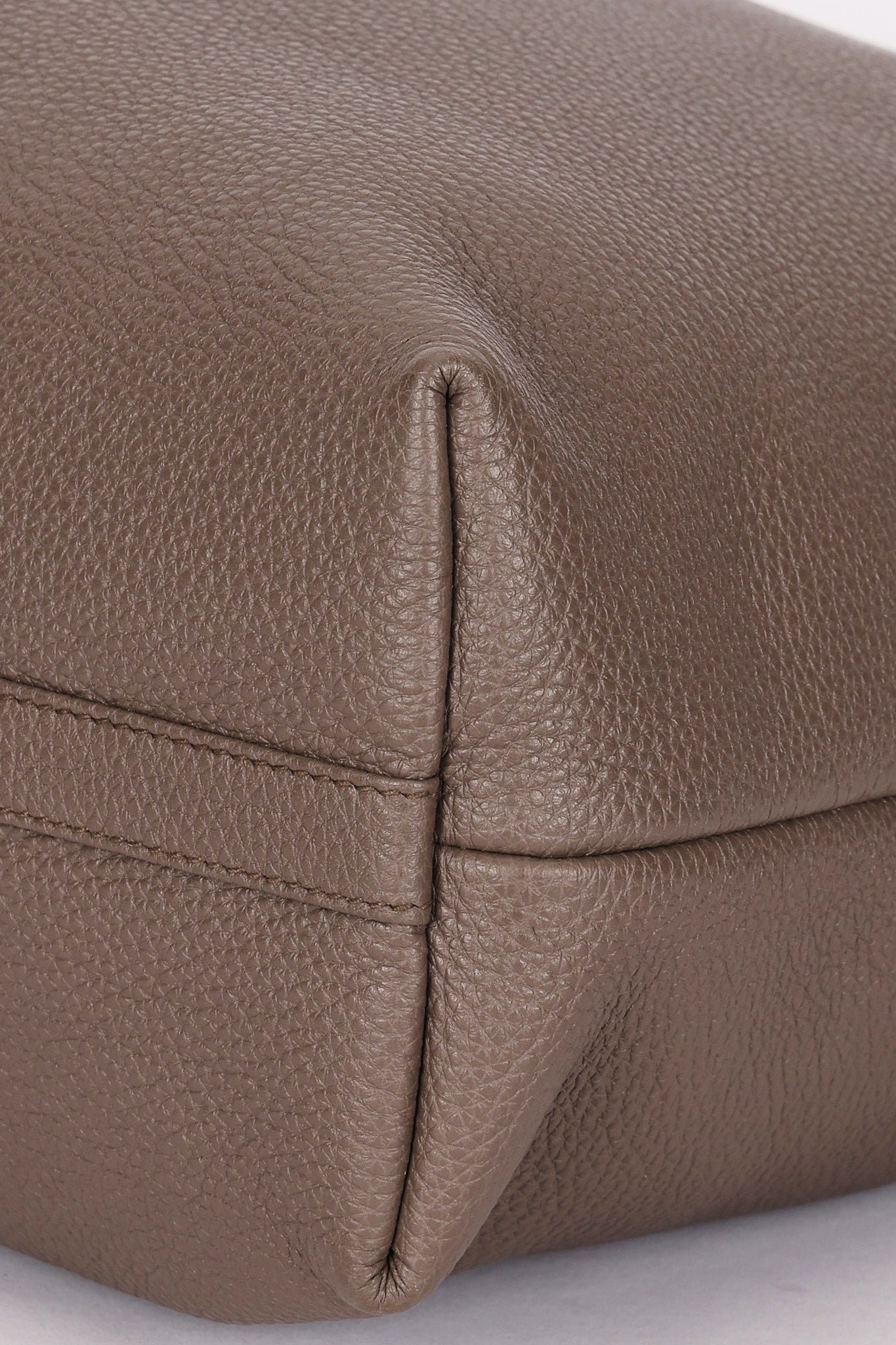 Prada Large Leather Tote Gray