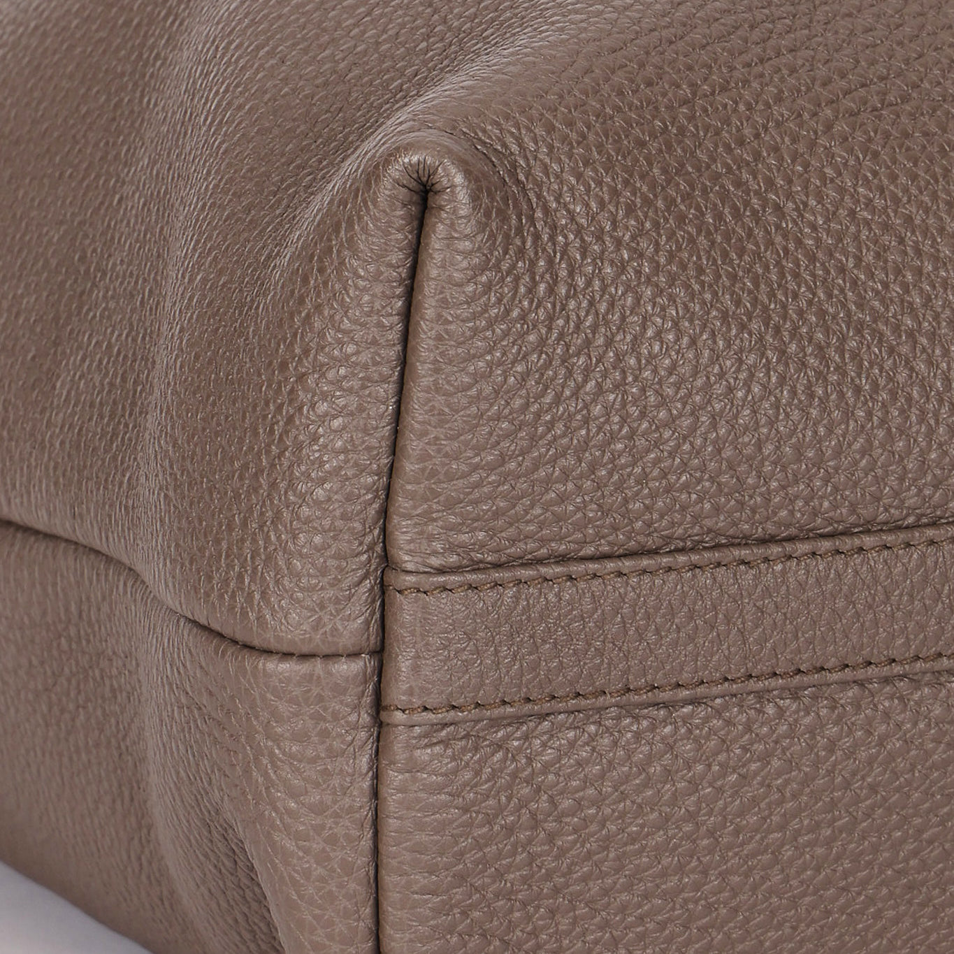 Prada Large Leather Tote Gray