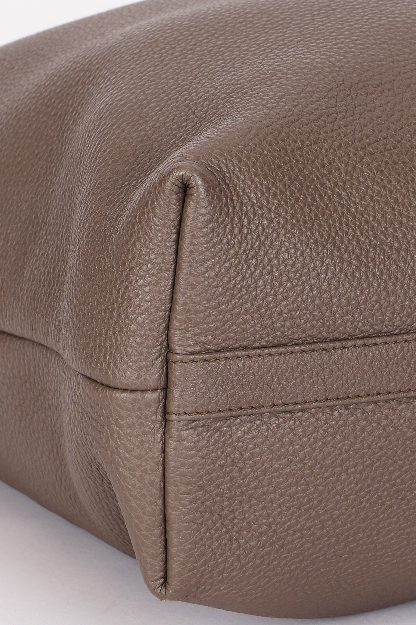 Prada Large Leather Tote Gray