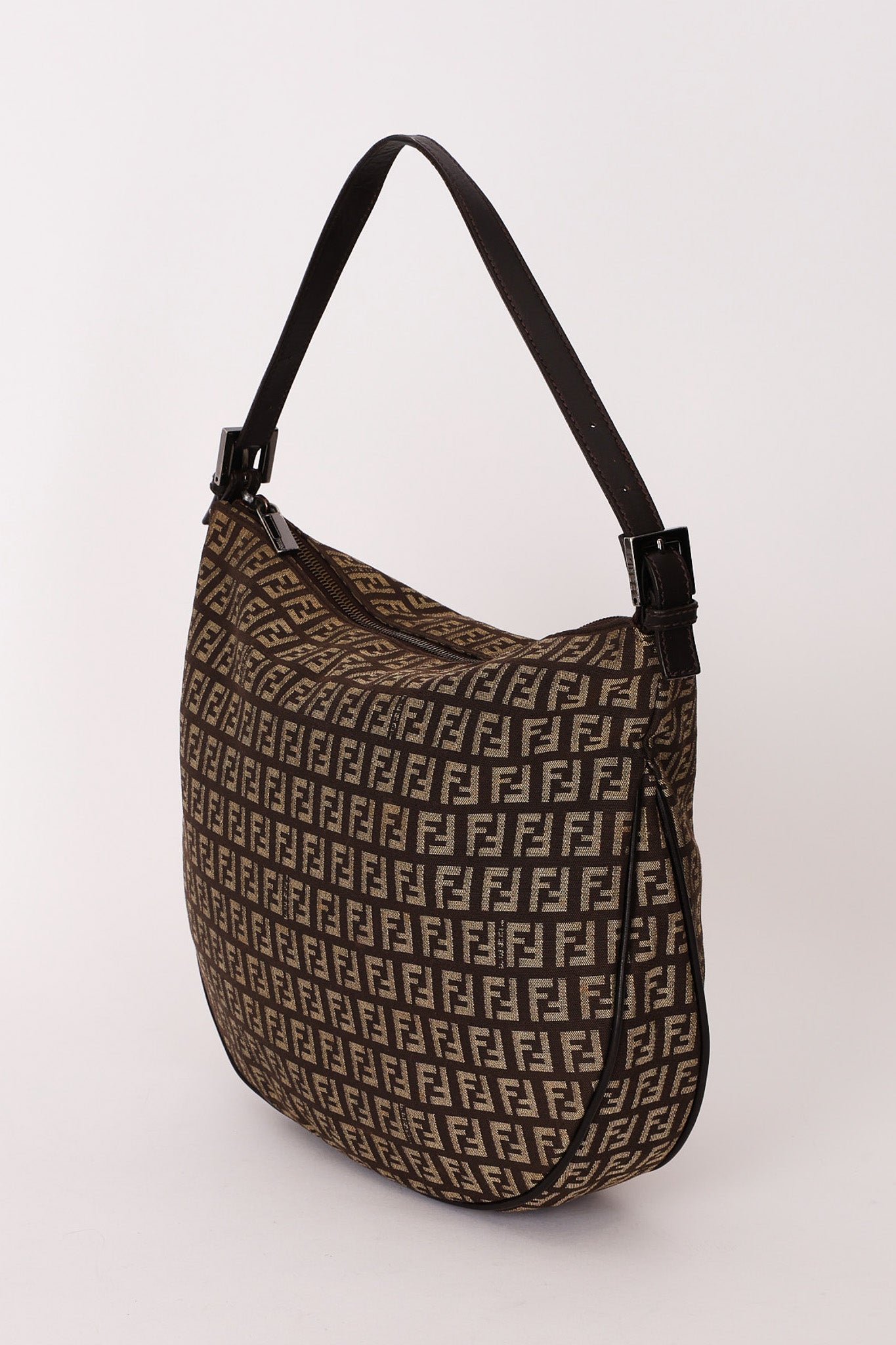 Fendi Zucchino Half Moon Hobo