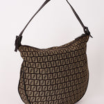 Fendi Zucchino Half Moon Hobo