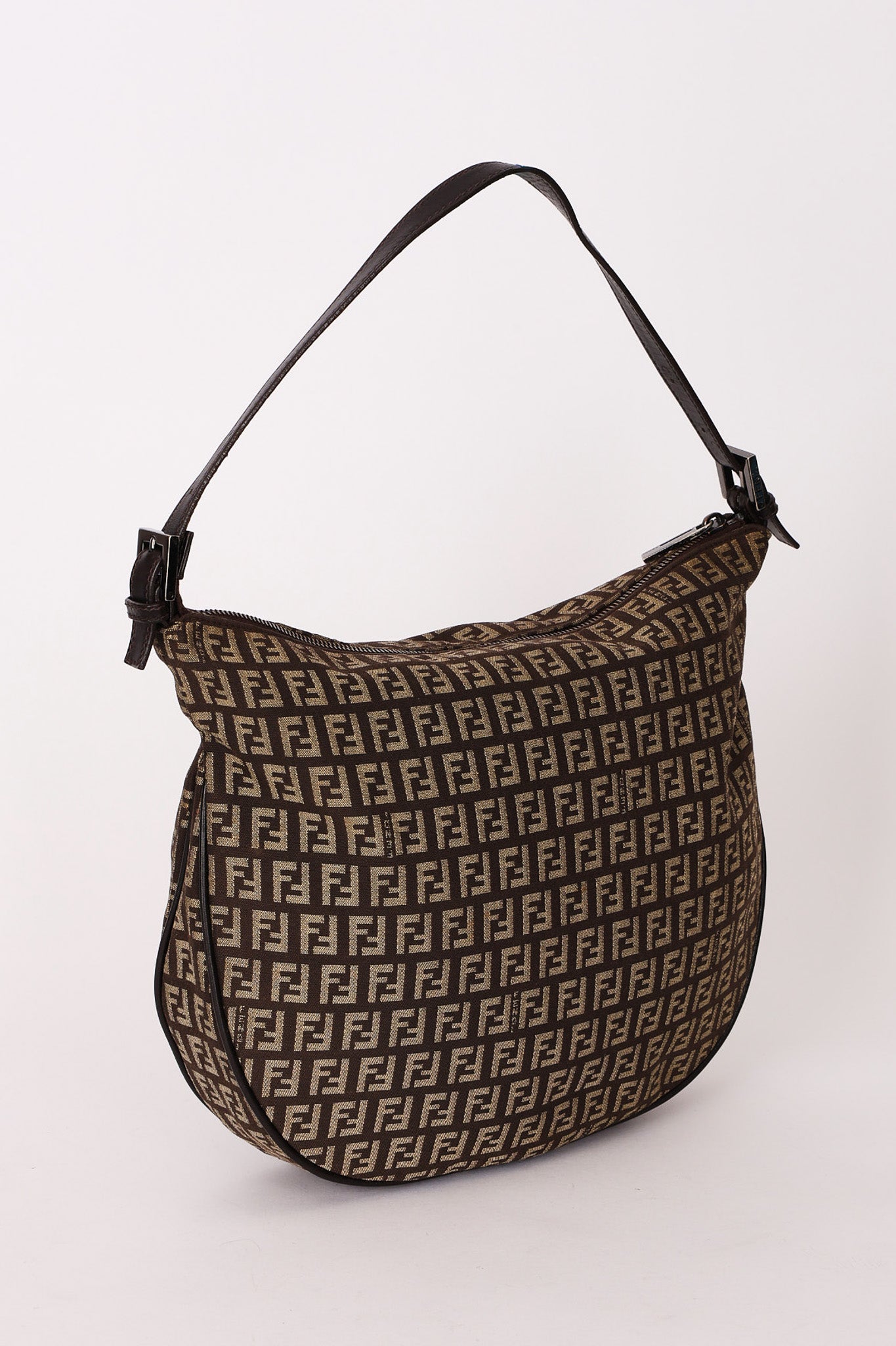 Fendi Zucchino Half Moon Hobo