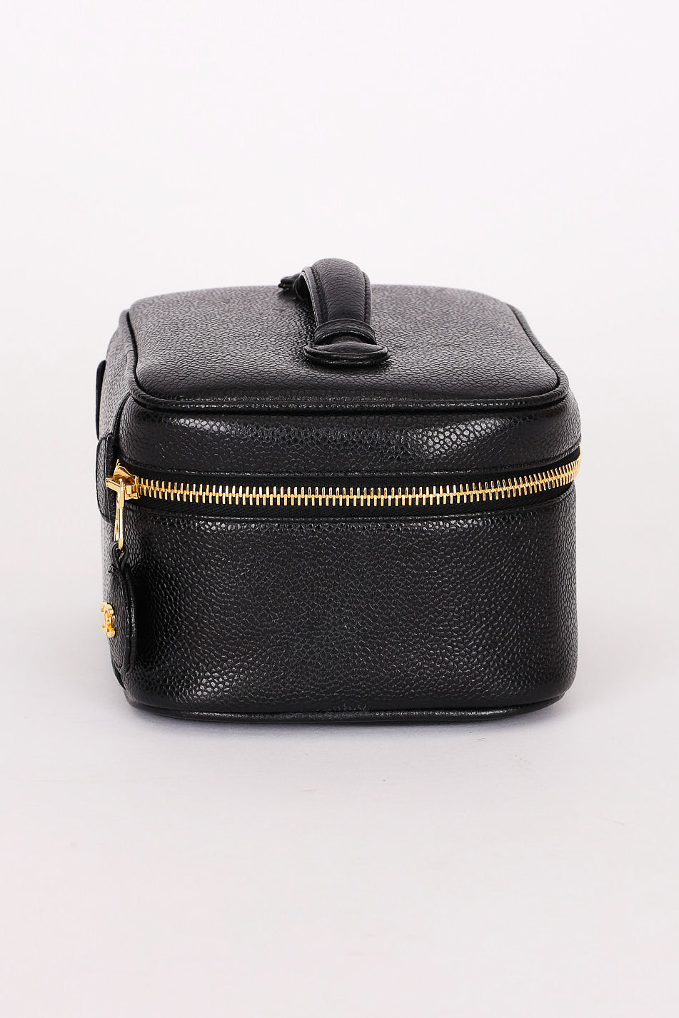 Chanel Timeless Vanity Bag Black Caviar Leather 24K GP
