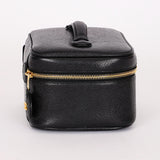 Chanel Timeless Vanity Bag Black Caviar Leather 24K GP