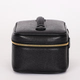 Chanel Timeless Vanity Bag Black Caviar Leather 24K GP