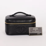 Chanel Timeless Vanity Bag Black Caviar Leather 24K GP