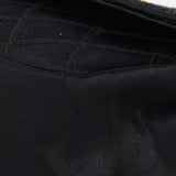 Chanel XL Logo Mini Flap Black Satin 24K GP