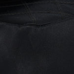 Chanel XL Logo Mini Flap Black Satin 24K GP